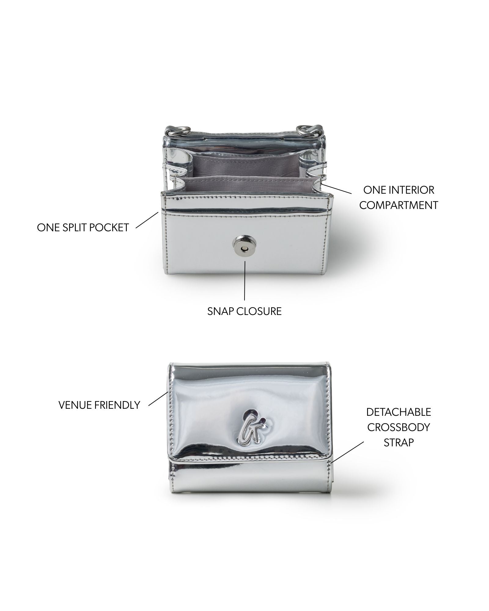 小物 NF COMPACT WALLET SILVER NF COMPACT WALLET SILVER