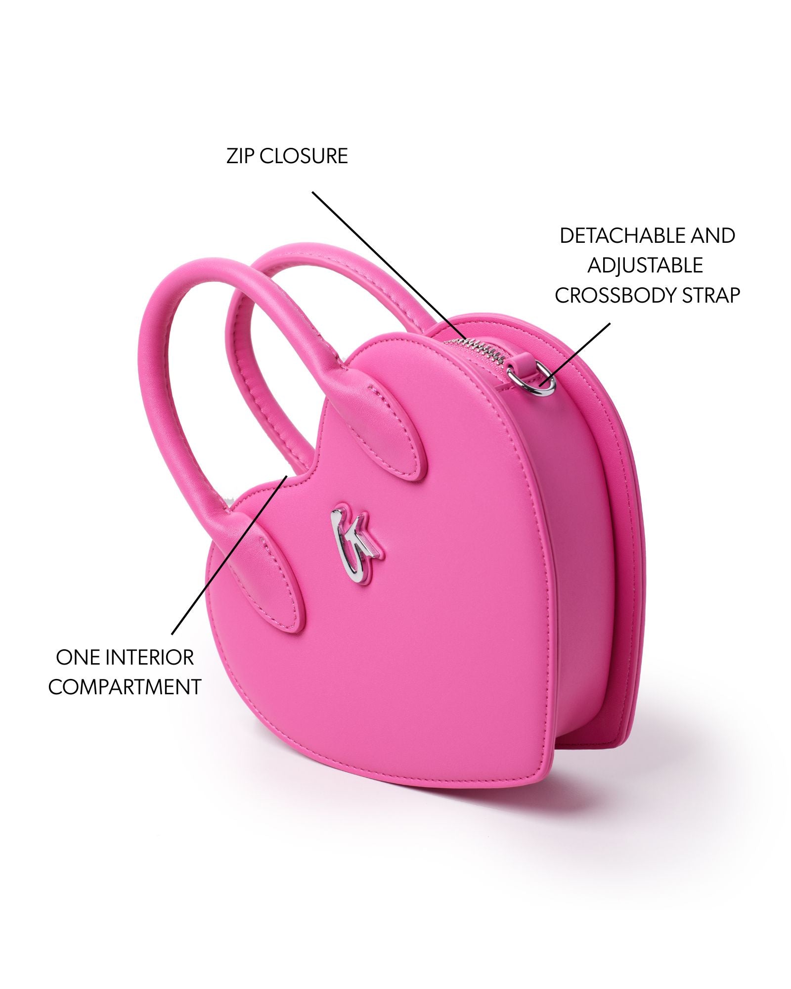 é Heart pouch shoulder strap bag pink Sweetheart Crossbody | Barbie | HARVEYS – Harveys