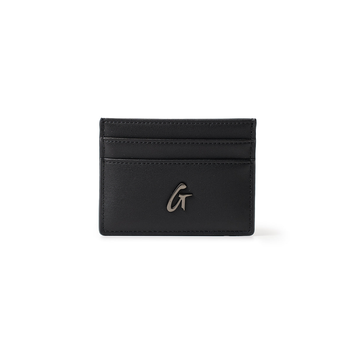 【COVERNAT】 Canvas Card Holder - BLACK Glam-Aholic Lifestyle Black Card Holder with Gunmetal G