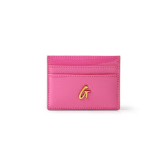 STANDARD GOLD CARD HOLDER - MIRROR HOT PINK