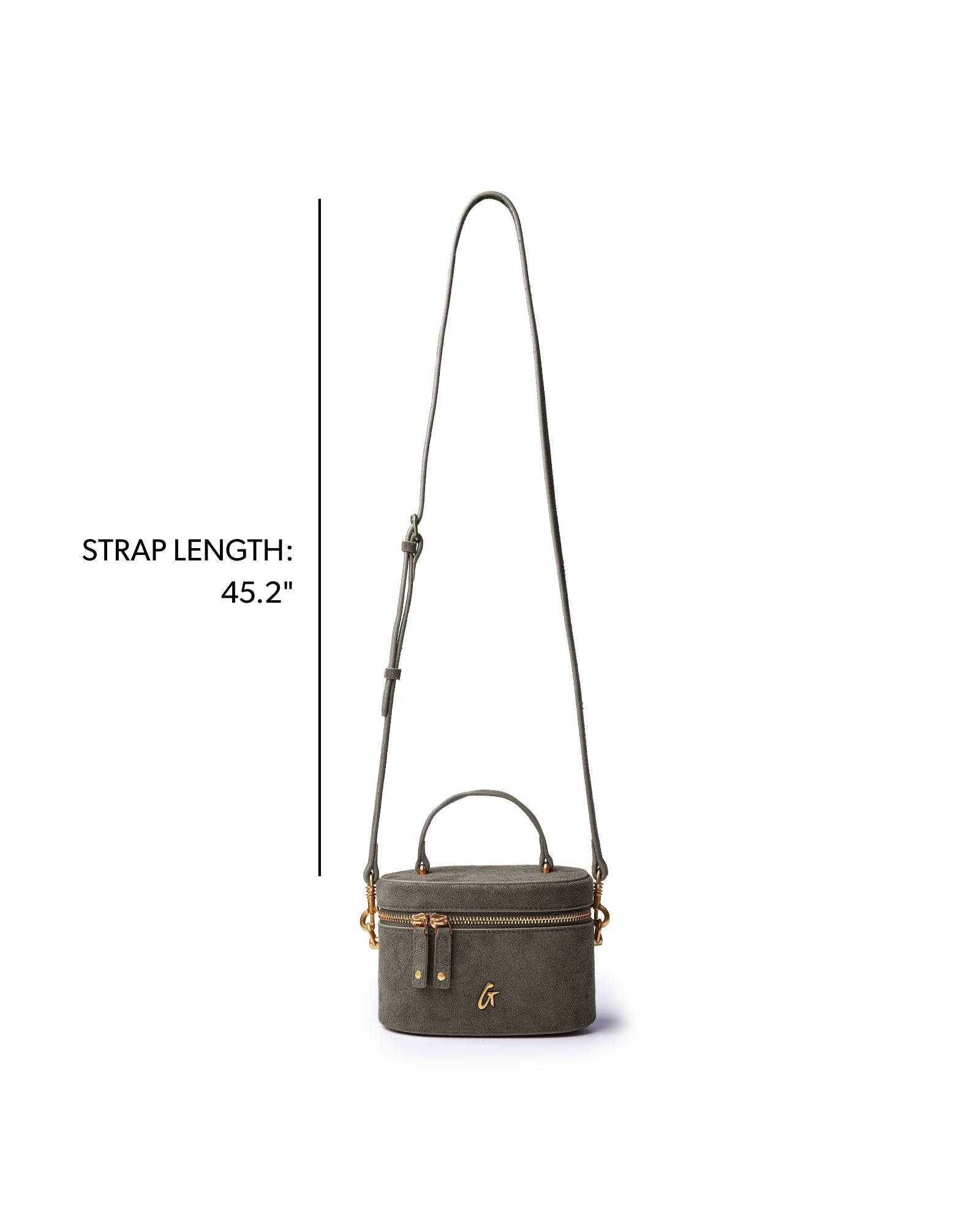 Mini Suede Vanity Bag | Olive Green | Soft & Versatile Handbag