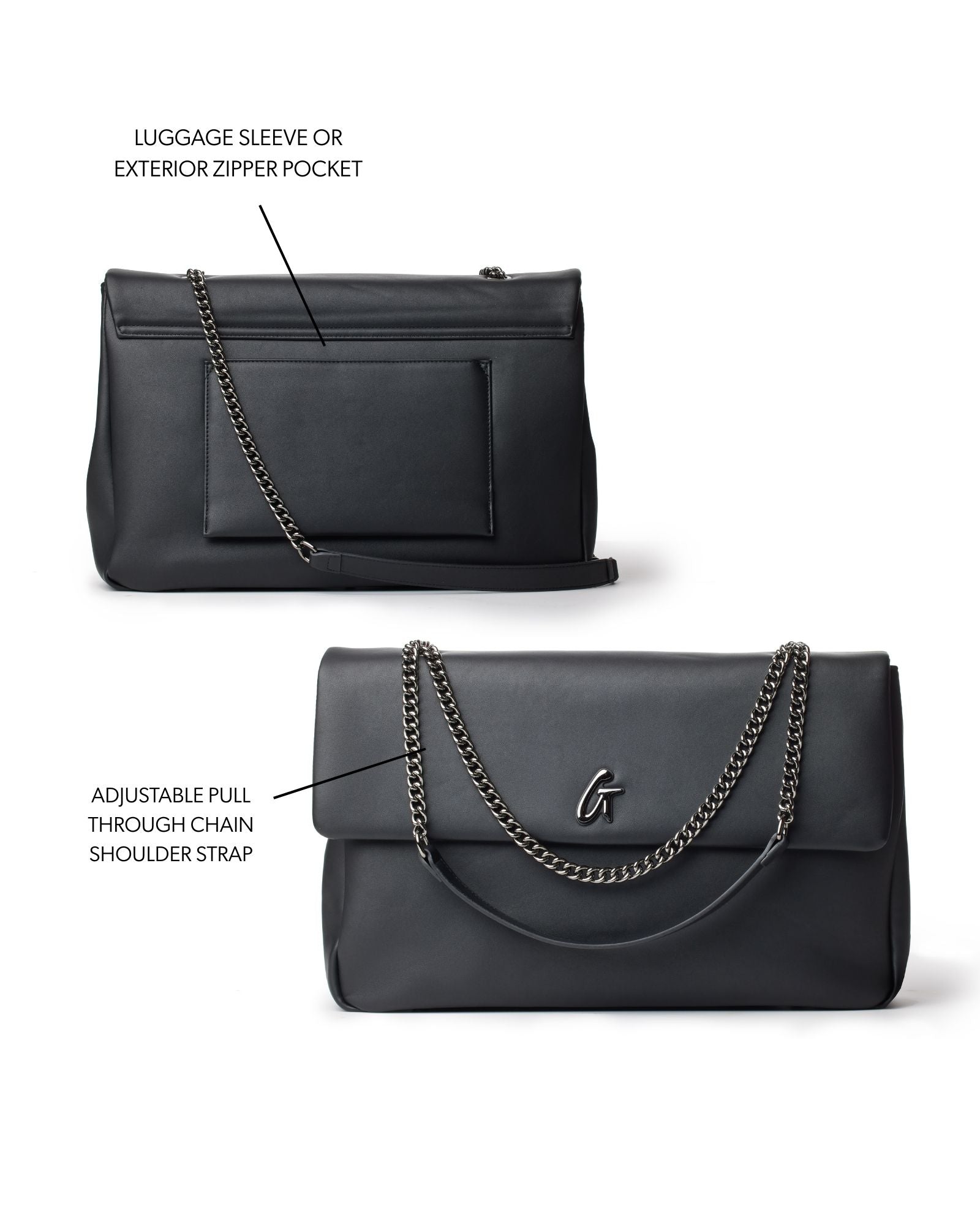 Shop our Standard XL Classic Flap Bag in Matte Black for