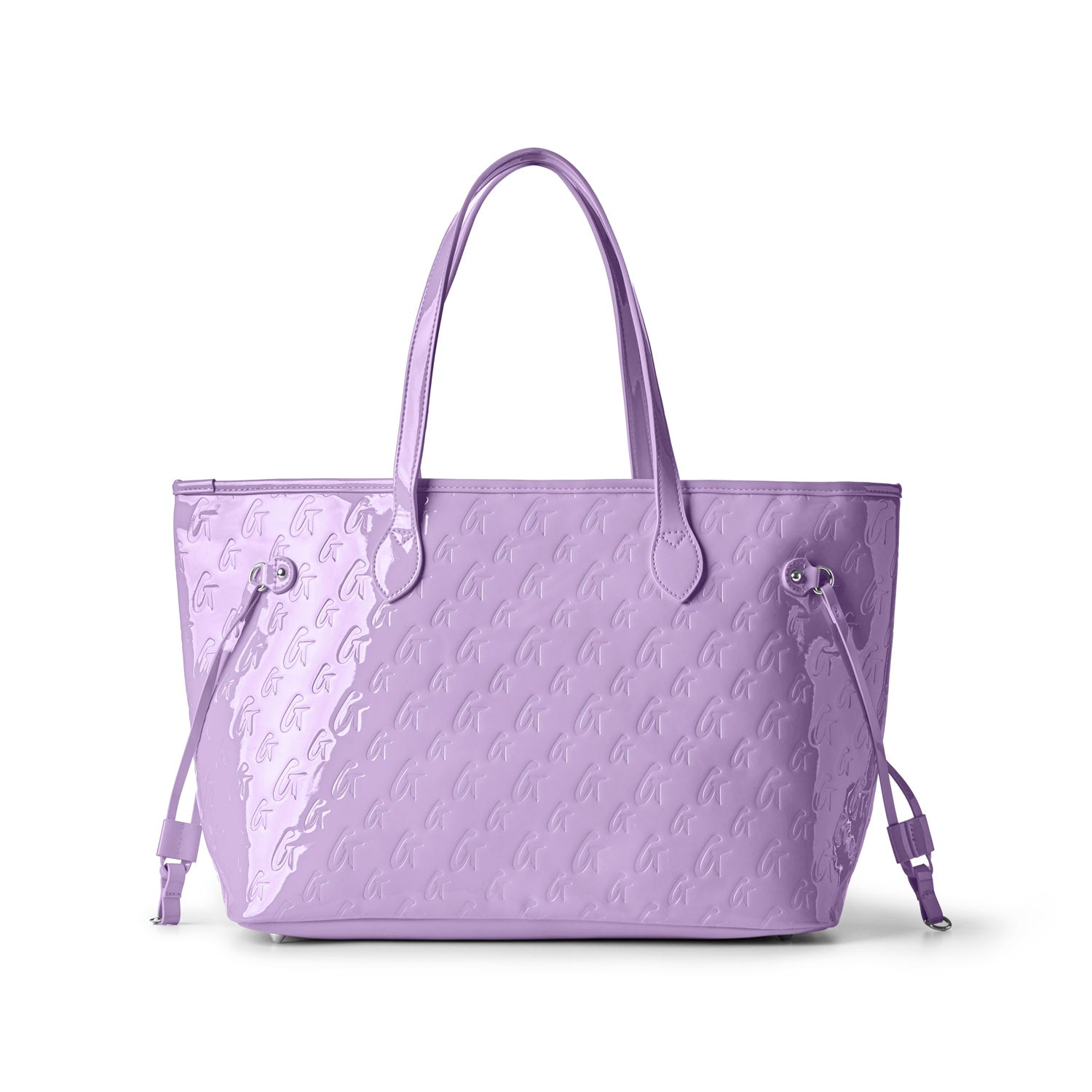 MONOGRAM GLAM TOTE WITH WRISTLET - MIRROR LAVENDER