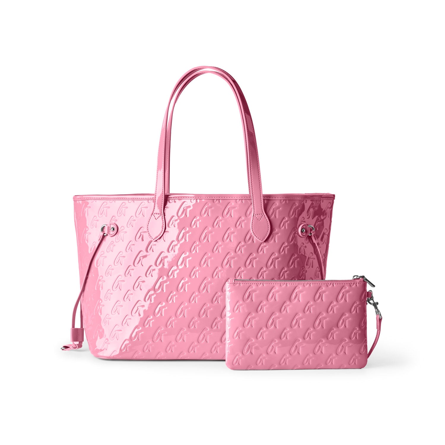 MONOGRAM TRAVEL SET - MIRROR LIGHT PINK