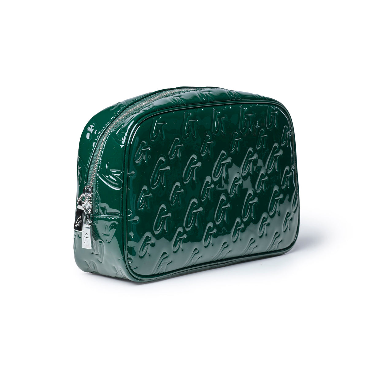 SMALL MONOGRAM TOILETRY BAG - MIRROR GREEN