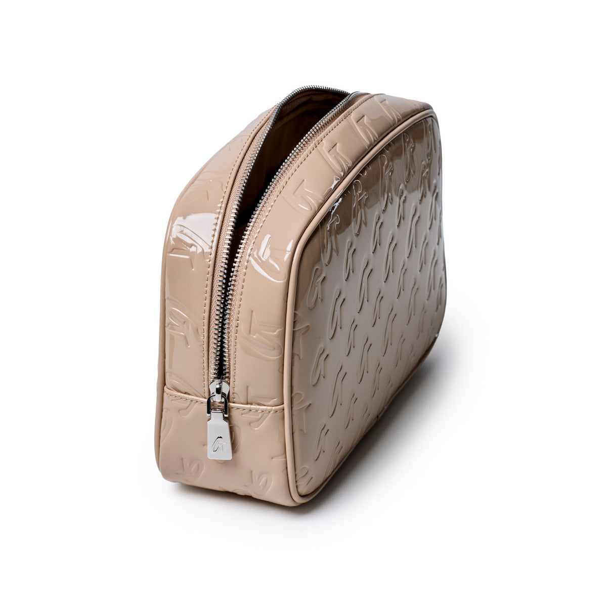 SMALL MONOGRAM TOILETRY BAG - MIRROR NUDE