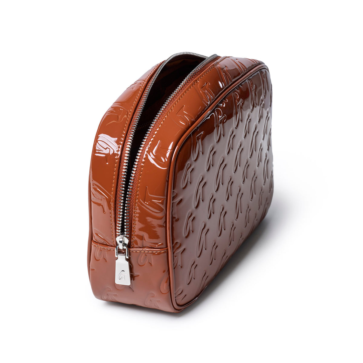 SMALL MONOGRAM TOILETRY BAG - MIRROR BROWN