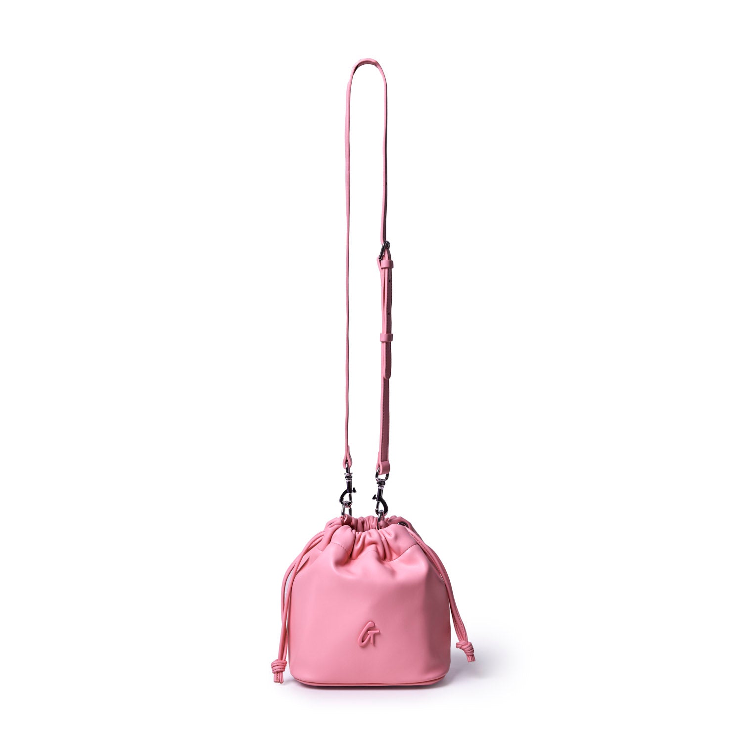 MINI DRAWSTRING BUCKET BAG - SOFT PINK