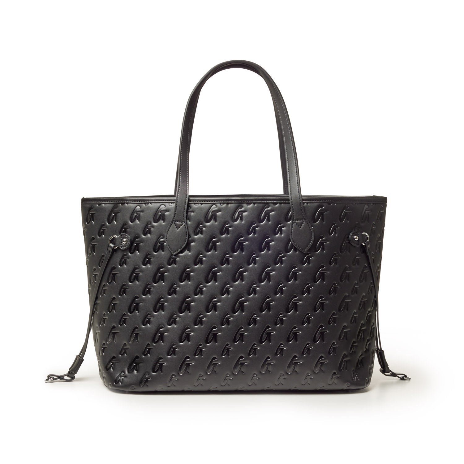 MONOGRAM GLAM TOTE - BLACK BLACK