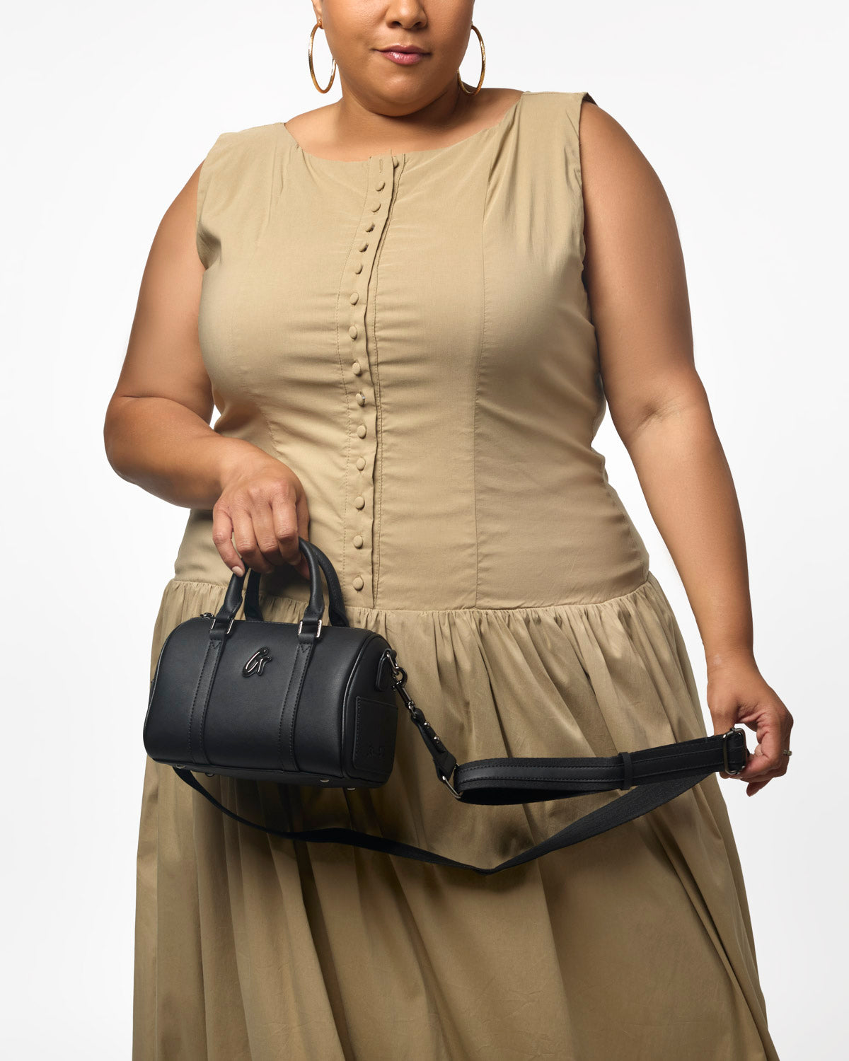 MINI STANDARD GAL BOSTON BAG - BLACK