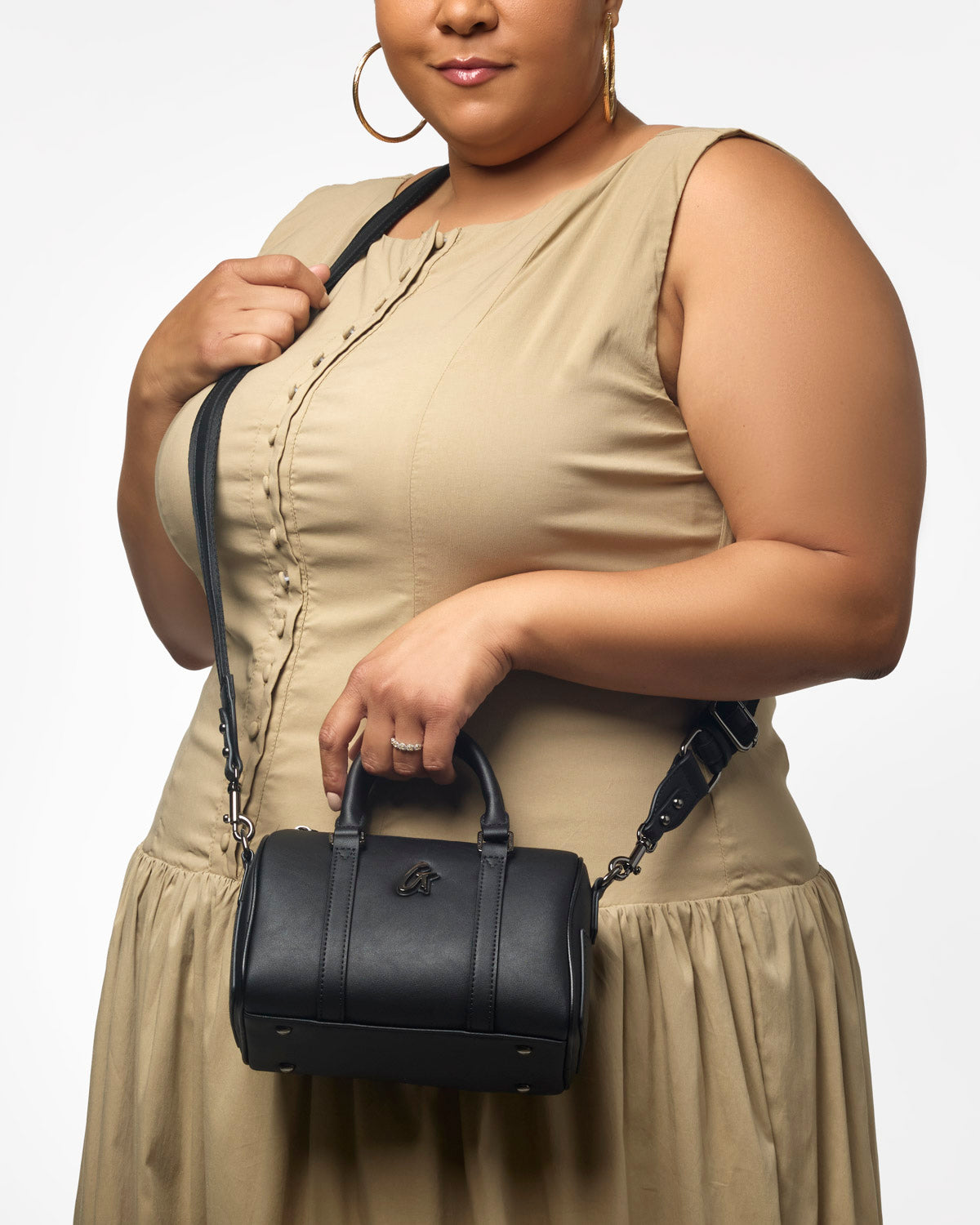 MINI STANDARD GAL BOSTON BAG - BLACK