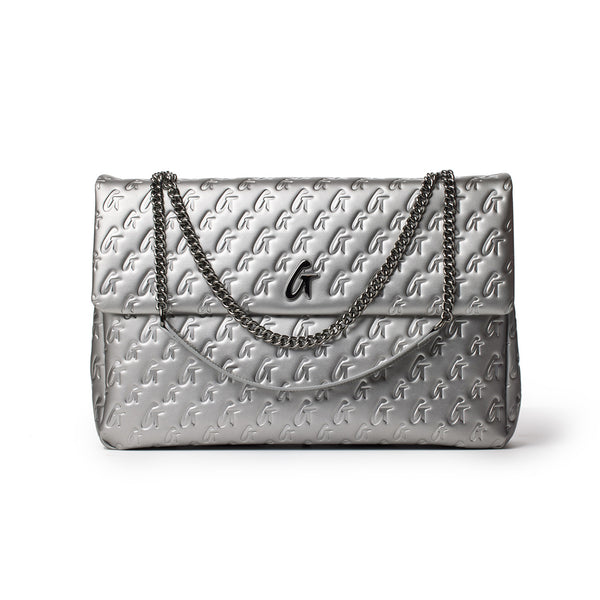 MONOGRAM SLEEK TOTE PLATINUM – Glam-Aholic Lifestyle