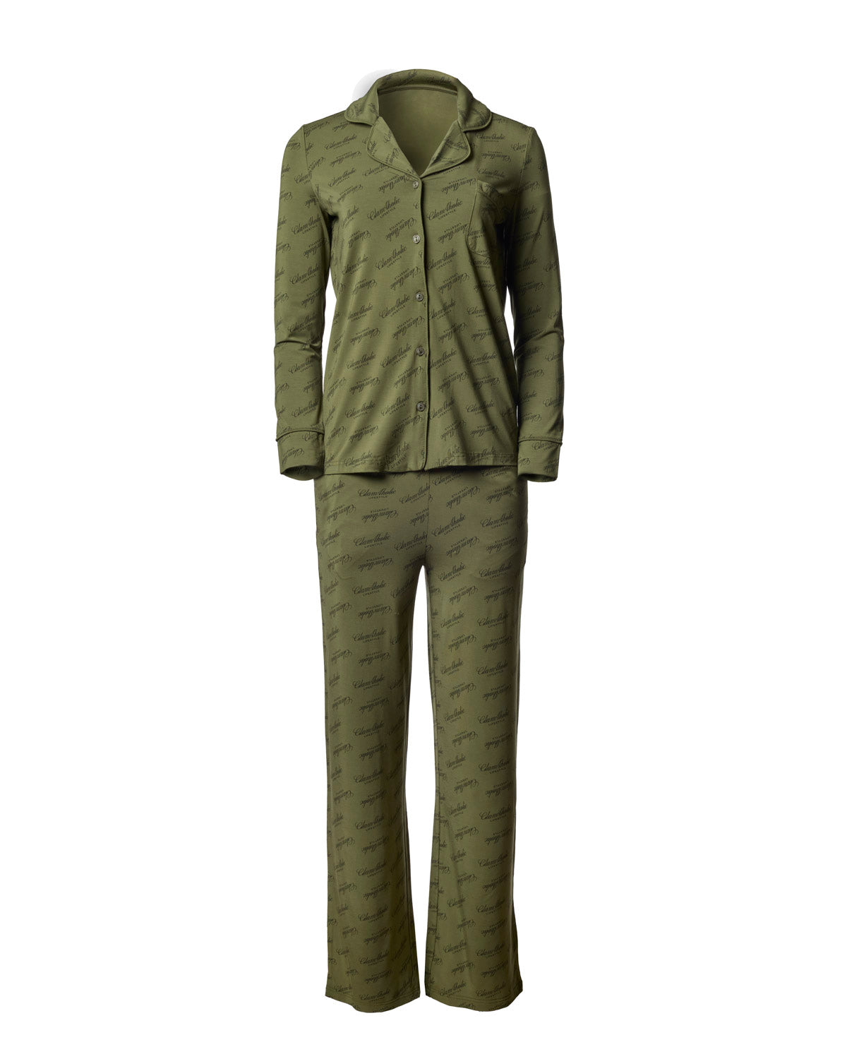 SIGNATURE LUXE PAJAMAS LONG - GREEN
