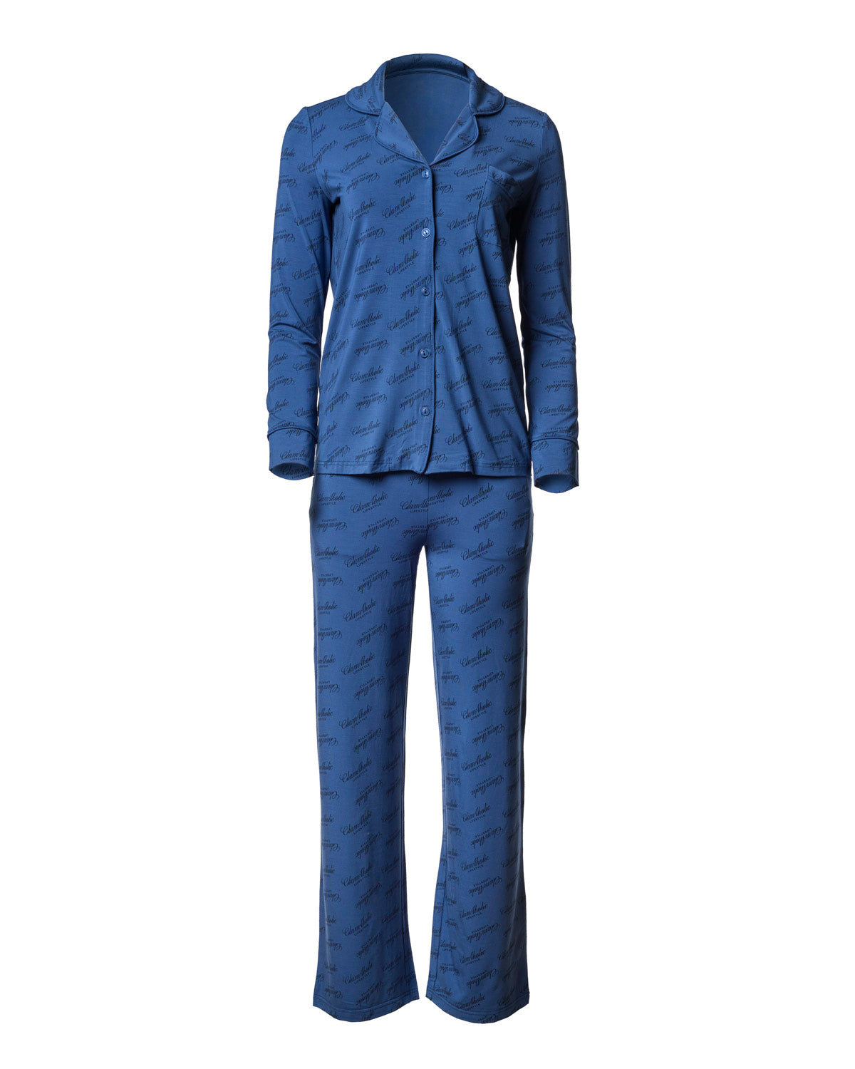 SIGNATURE LUXE PAJAMAS LONG - NAVY