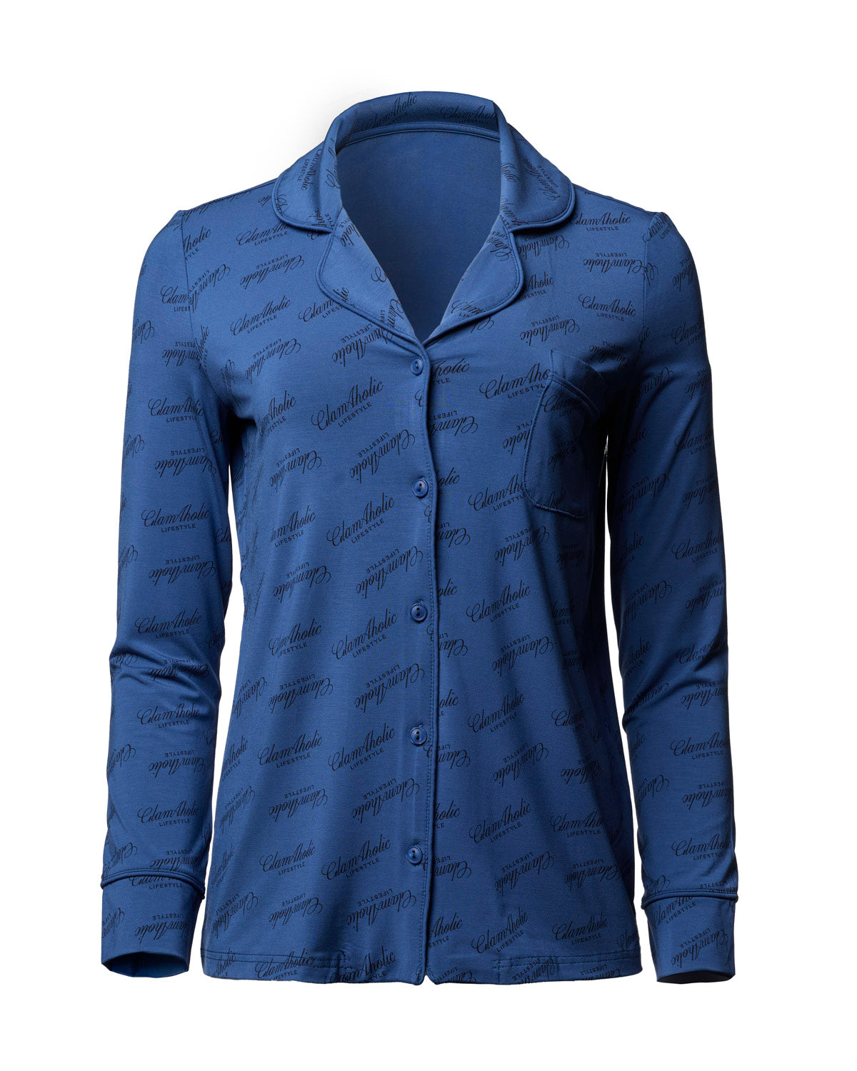 SIGNATURE LUXE PAJAMAS LONG - NAVY