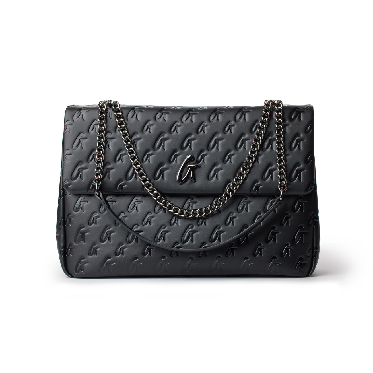 MONOGRAM XL CLASSIC FLAP BAG MATTE BLACK