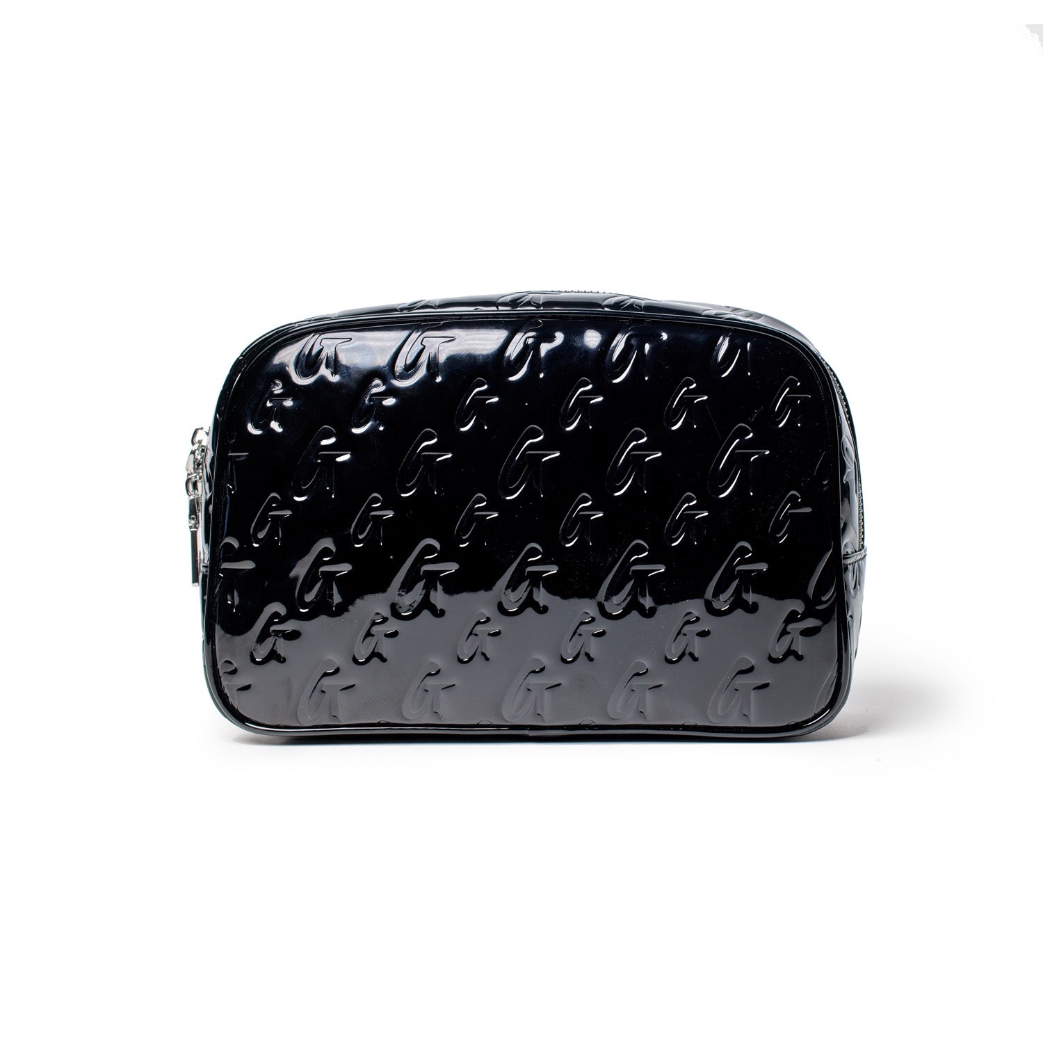 MONOGRAM SMALL COSMETIC TOILETRY BAG MATTE BLACK X PINK – Glam