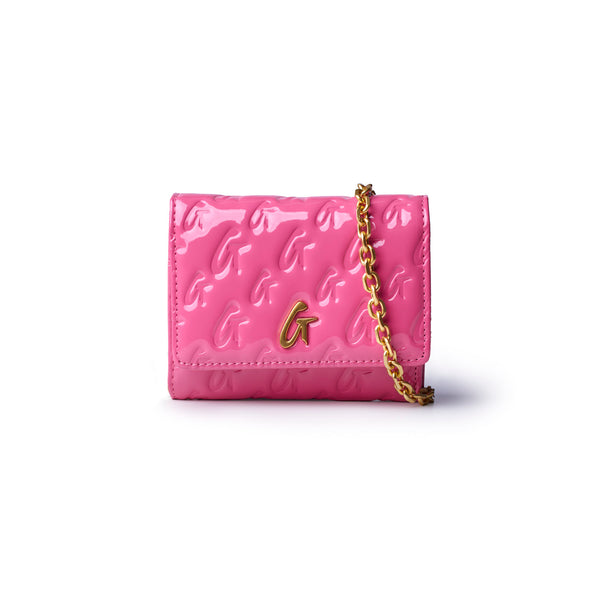 【OPEN YY】24FW YY CHAIN WALLET WITH MIRROR (PINK) OPEN YY