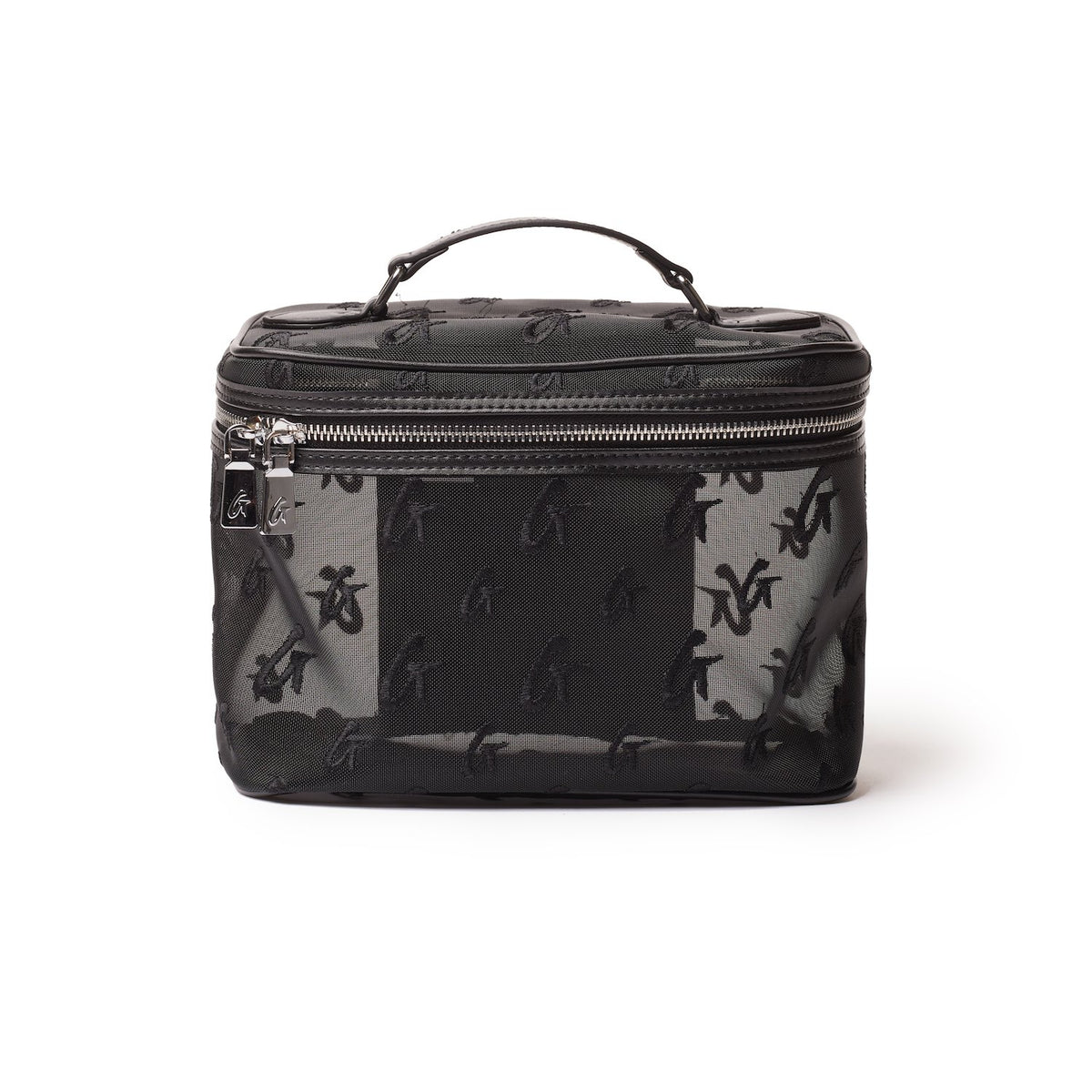 MESH MONOGRAM TOILETRY SET - BLACK