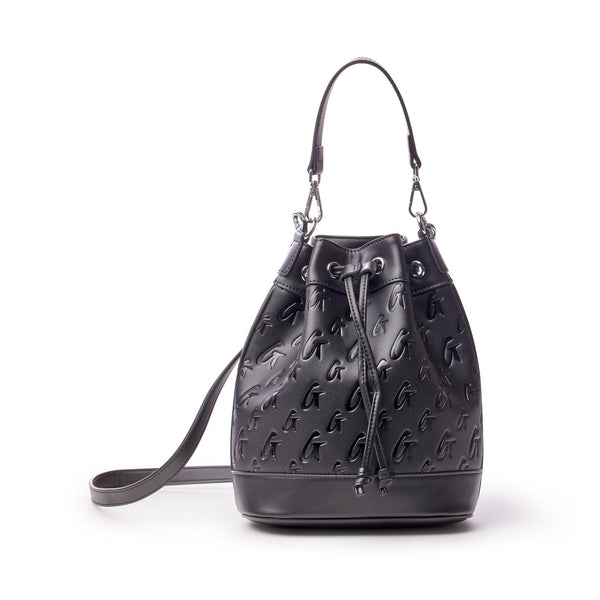 Glam-Aholic Mia Ray Tote Duffle Bag L Strap Tag + 2 Dust Bags Black Logo,  Nice!