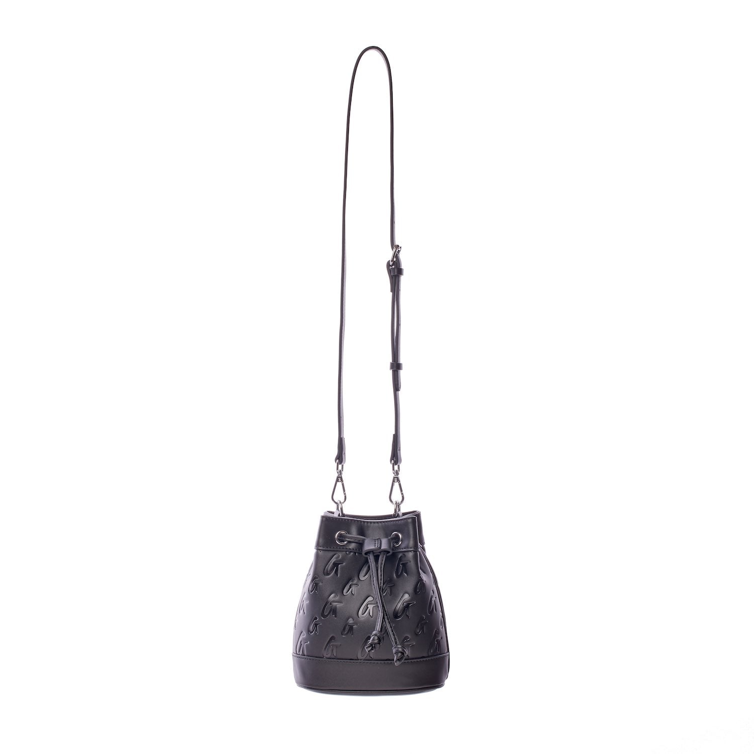 GLAM-AHOLIC LIFESTYLE LARGE MATTE BLACK BUCKET BAG by Mia Ray