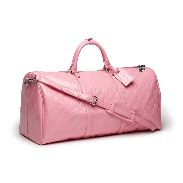 louis vuitton pink duffle bag
