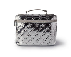 MONOGRAM LARGE COSMETIC TOILETRY BAG SILVER METALLIC