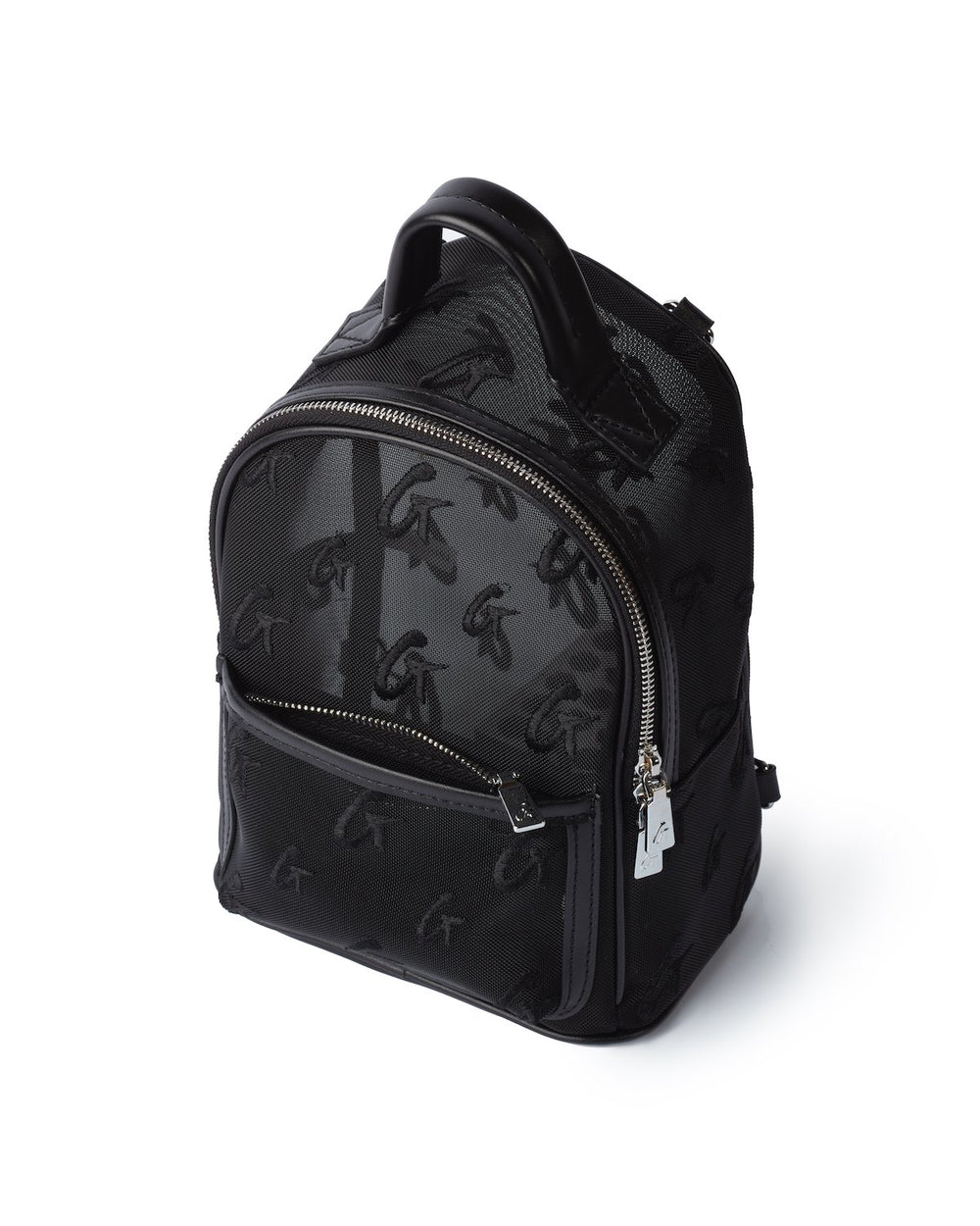 Mini Mesh Backpack - Sheer Monogram Accessible Front Zip Pocket